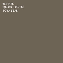 #6E6455 - Soya Bean Color Image